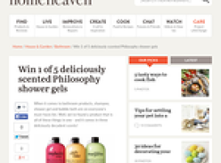 Win 1 of 5 deliciously scented Philosophy shower gels