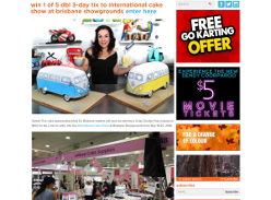 Win 1 of 5 double passes to International Cake Show at Brisbane Showgrounds