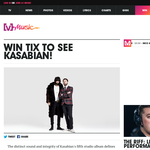 Win 1 of 5 double passes to see Kasabian!