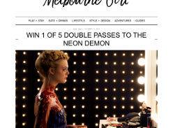 Win 1 of 5 double passes to The Neon Demon