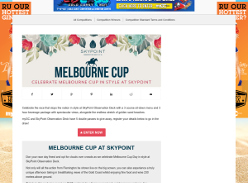 Win 1 of 5 double passes to watch the Melbourne Cup at Skypoint