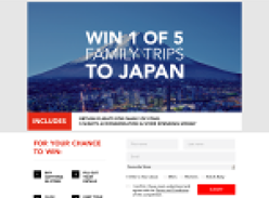 Win 1 of 5 family trips to Japan!