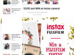 Win 1 of 5 Fujifilm Instax Camera prizes!
