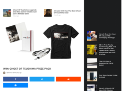 Win 1 of 5 Ghost of Tsushima Prize Packs