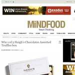 Win 1 of 5 Haigh's Chocolates Assorted Truffles box!