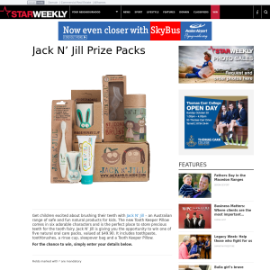 Win 1 of 5 Jack n' Jill children's oral care packs