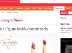 Win 1 of 5 jane iredale cosmetic packs