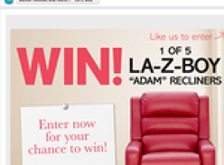 Win 1 of 5 LA-Z-Boy 'Adam' recliners!