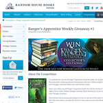 Win 1 of 5 limited edition 'Ranger's Apprentice' book packs!