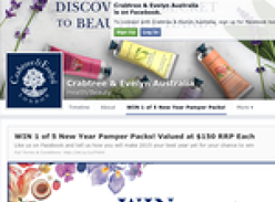 Win 1 of 5 'New Year' pamper packs, valued at $150 each!