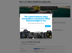 Win 1 of 5 Nikon D5600 Storytelling Kits
