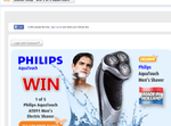 Win 1 of 5 Philips AquaTouch men's electric shavers!