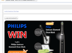Win 1 of 5 Philips Sonicare 'Diamond Clean' black electric toothbrushes!