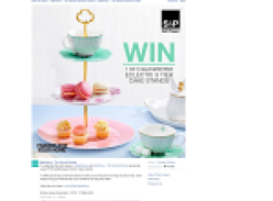 Win 1 of 5 'Salt & Pepper' eclectic cake stands!