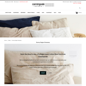 Win 1 of 5 Sogno Linen Cotton Sheet Sets from Canningvale!