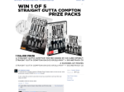 Win 1 of 5 'Straight Outta Compton' prize packs!