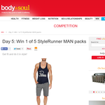 Win 1 of 5 'StyleRunner Man' packs!