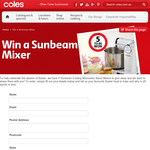 Win 1 of 5 Sunbeam mixers!