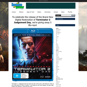 Win 1 of 5 Terminator 2 Judgement Day on Blu-ray