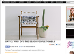 Win 1 of 5 'The Beach People' towels!