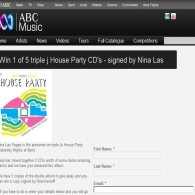 Win 1 of 5 triple j House Party CD's - signed by Nina Las Vegas