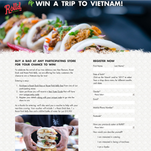 Win 1 of 5 trips for 2 to Vietnam! (Purchase Required - Excludes TAS & NT Residents)