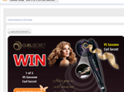 Win 1 of 5 VS Sassoon 'Curl Secret' hair curlers!