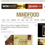 Win 1 of 5 x year's supply of 'Natural Crunch' plus a $200 'Wheel & Barrow' voucher!