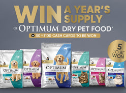 Win 1 of 5 Years Supply of Optimum Dry Pet Food