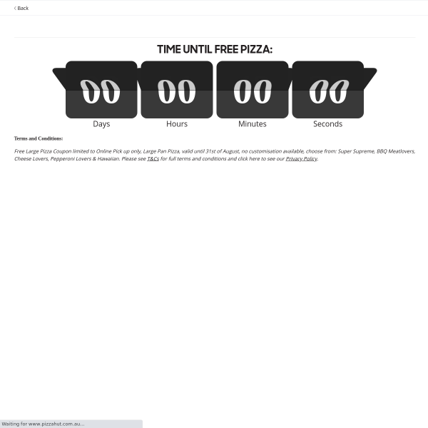 Win 1 of 50,000 Free Pizza vouchers!