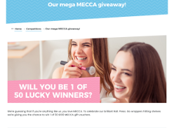 Win 1 of 50 $100 'MECCA' gift cards!