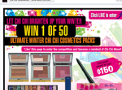 Win 1 of 50 Chi Chi winter cosmetics packs!