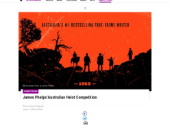 Win 1 of 50 copies of James Phelps’ Australian Heist
