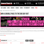 Win 1 of 50 double passes to Big Day Out!