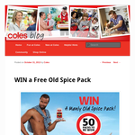 Win 1 of 50 manly 'Old Spice' packs!