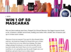 Win 1 of 50 Maybelline 'Pumped Up!' Colossal mascaras!