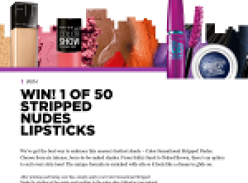 Win 1 of 50 Maybelline 'Stripped Nudes' lipsticks!