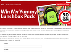 Win 1 of 50 'My Yummy Lunchbox' packs!