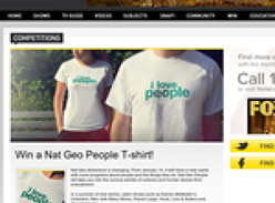 Win 1 of 50 National Geographic 'I Love People' T-shirts!
