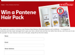 Win 1 of 50 Pantene hair packs!