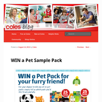 Win 1 of 50 pet sample packs!