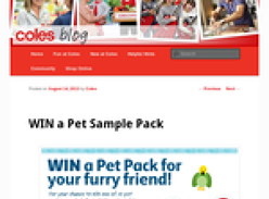Win 1 of 50 pet sample packs!