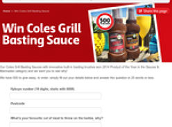 Win 1 of 500 Coles 'Basting Sauces'!