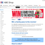 Win 1 of 52 family passes to the movies!