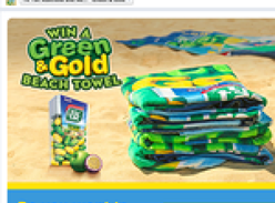 Win 1 of 560 'Green & Gold' beach towels!
