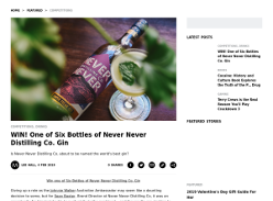 Win 1 of 6 Bottles of Never Never Distilling Co. Southern Strength Gin