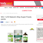Win 1 of 6 Nature's Way Super Foods packs!