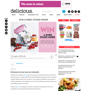 Win 1 of 6 SMEG Stand Mixers
