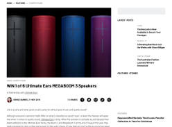 Win 1 of 6 Ultimate Ears Megaboom 3 Speakers
