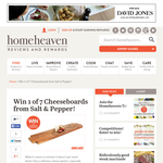 Win 1 of 7 Cheeseboards from Salt & Pepper!
